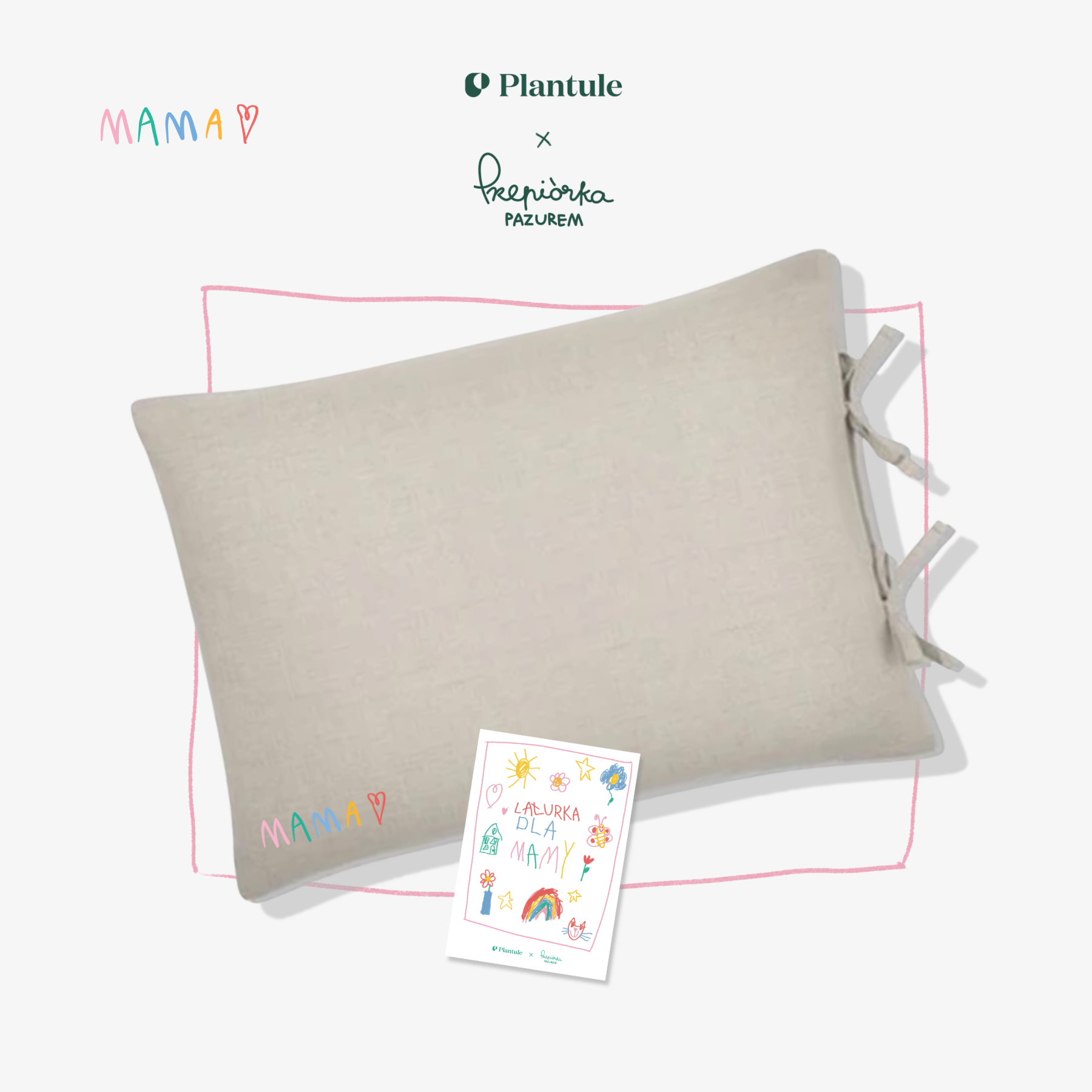 Poduszka do spania z poszewką 45x60 MD - edycja limitowana MAMA