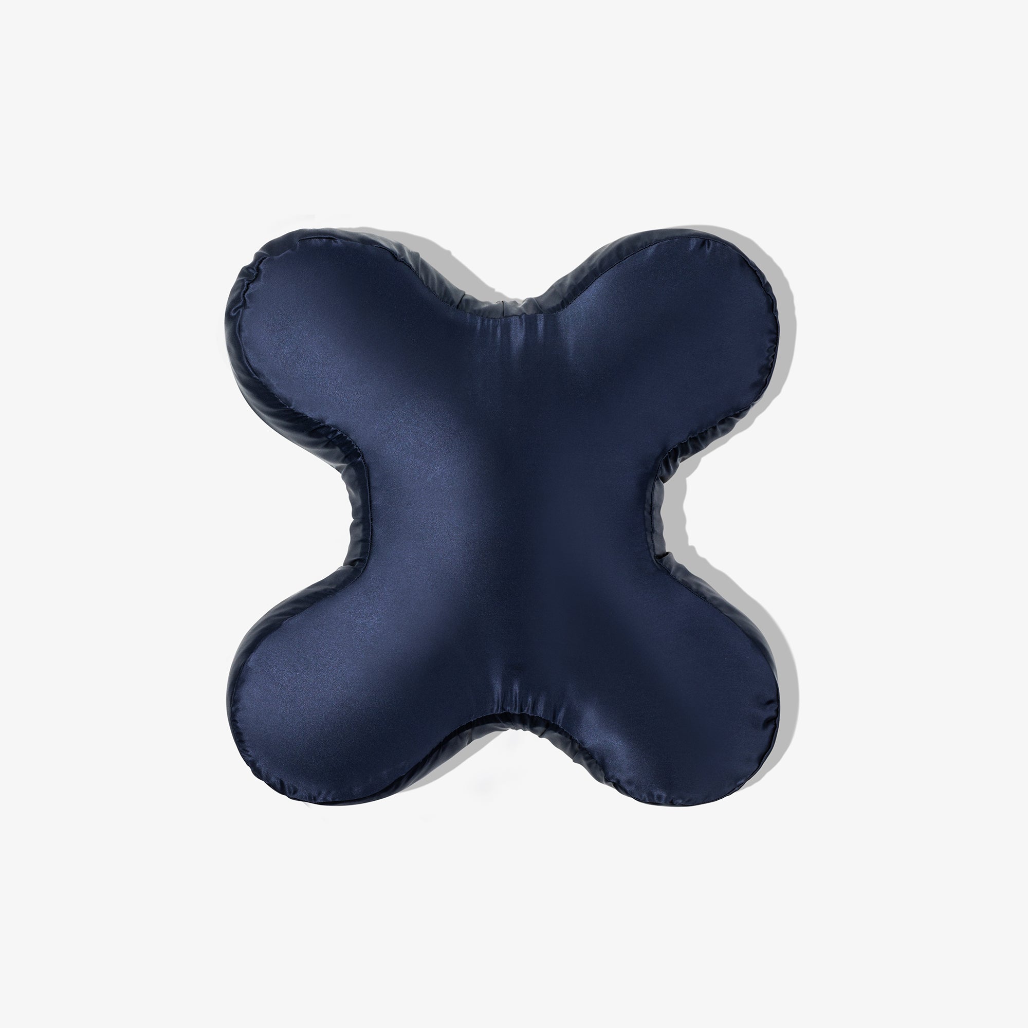 Jedwabna poszewka Plantule granatowa 40 x 40 cm