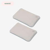 Zestaw dwóch lnianych termoforków z pestkami wiśni (jasnoszary)