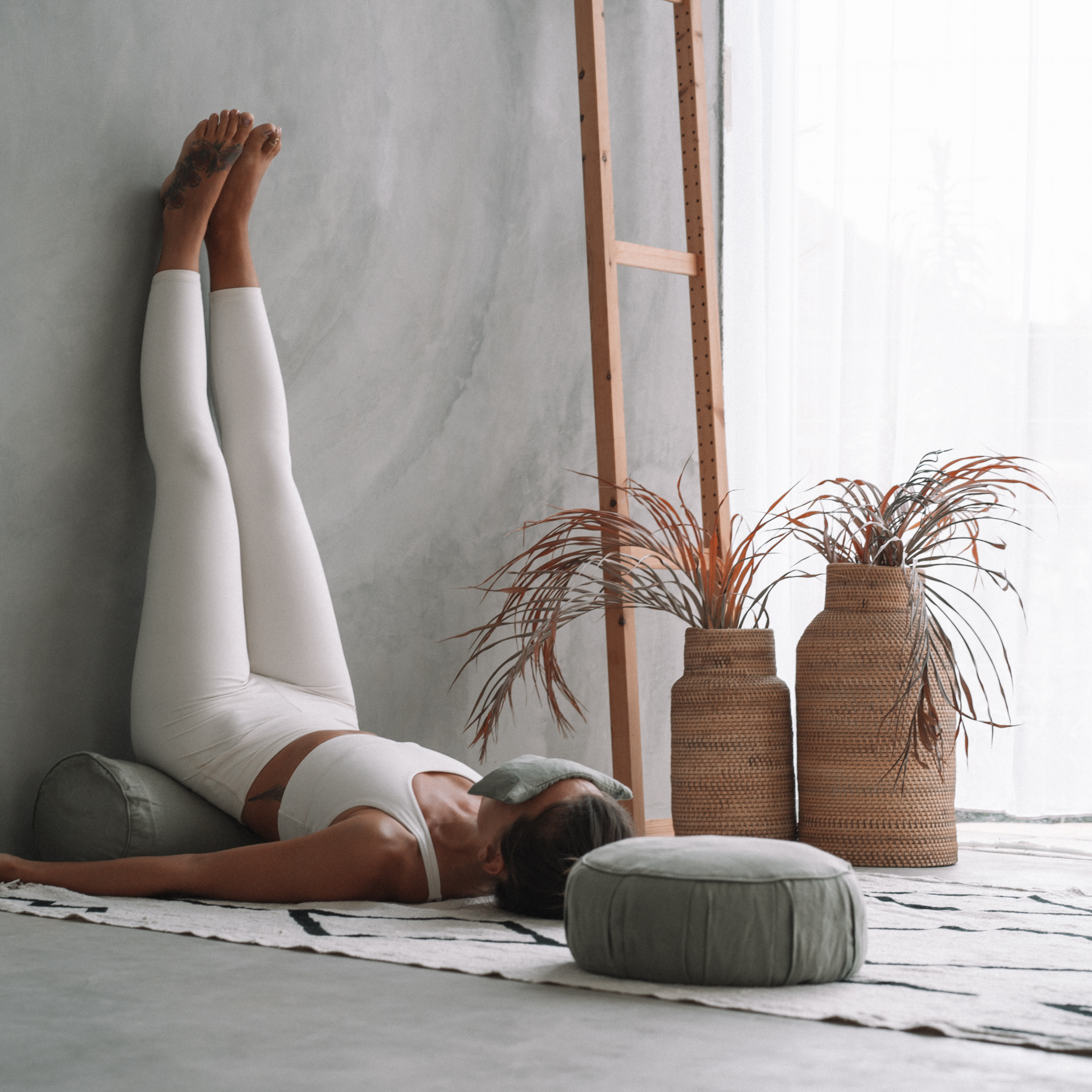 Lniany zestaw do jogi i medytacji „Święty spokój”